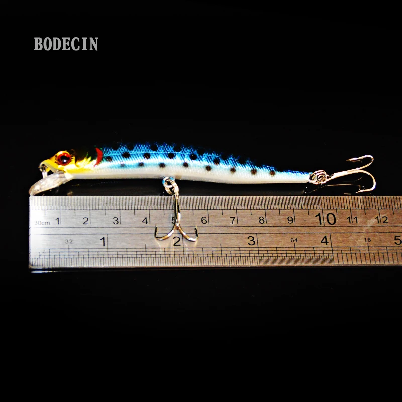 5PC Minnow Wobblers Lure 3D Eyes Hard Plastic Lures Crankbait Wobbler Artificial Bait 10CM8.6G Good Fishing Tackle Sea Bass Set (11)