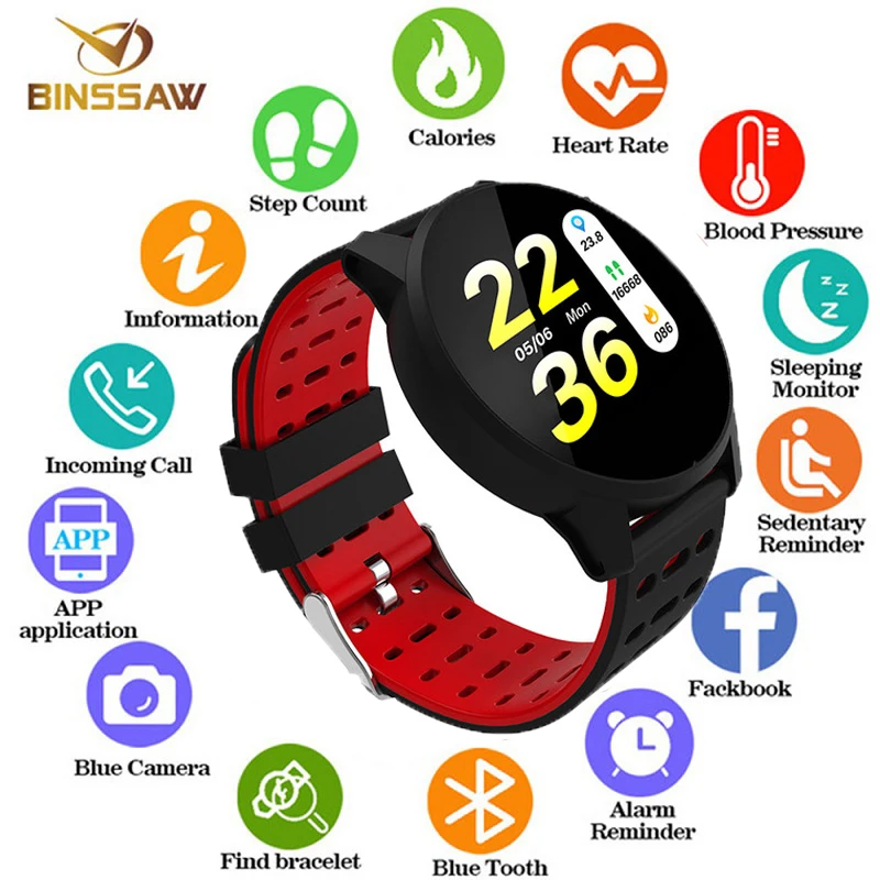  Binssaw smart watch Sport Men Women Heart Rate Monitor Blood Pressure Fitness Tracker Smartwatch GP - 33037322462
