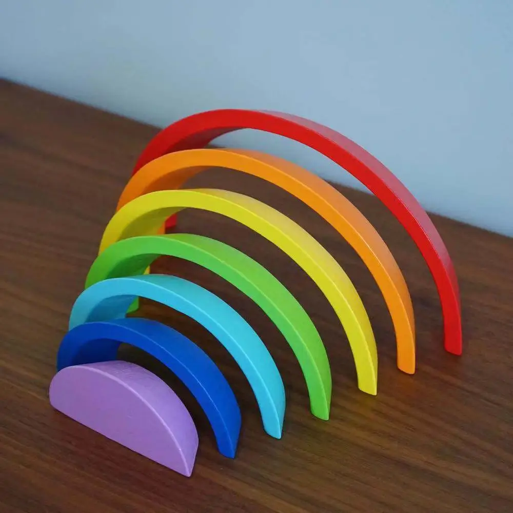 wooden rainbow baby toy