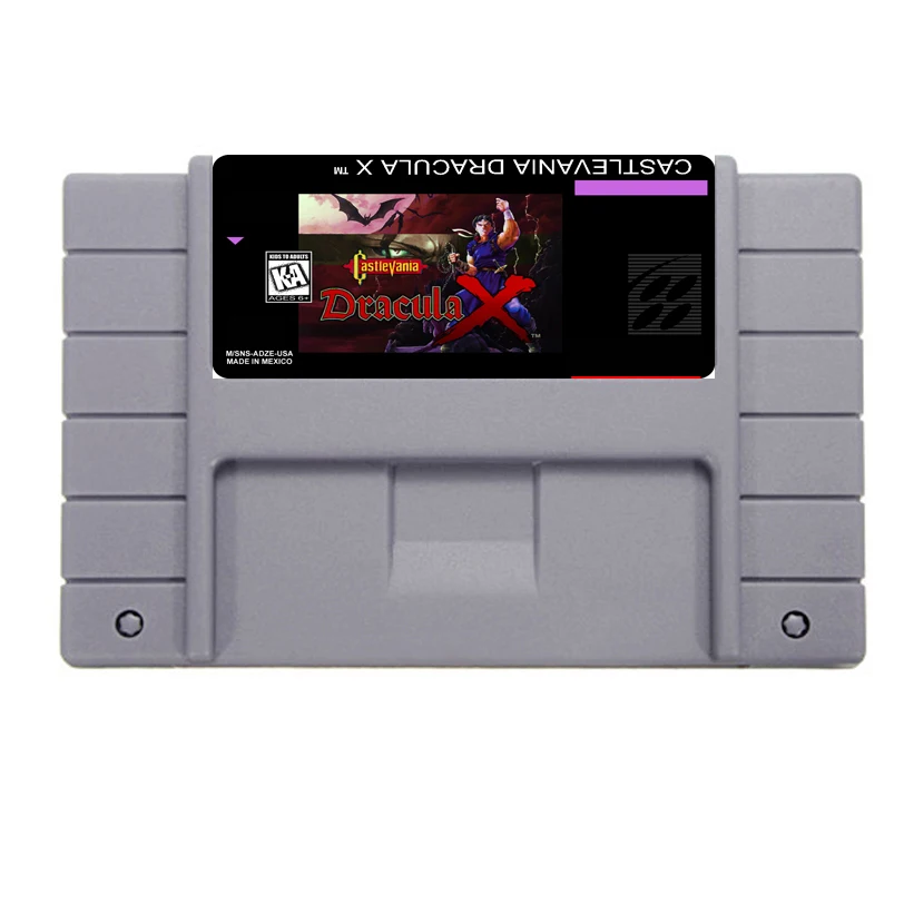 Сохраните файл 16bit 46pin карточки для Супер игры-Castlevania Dracula X | Электроника
