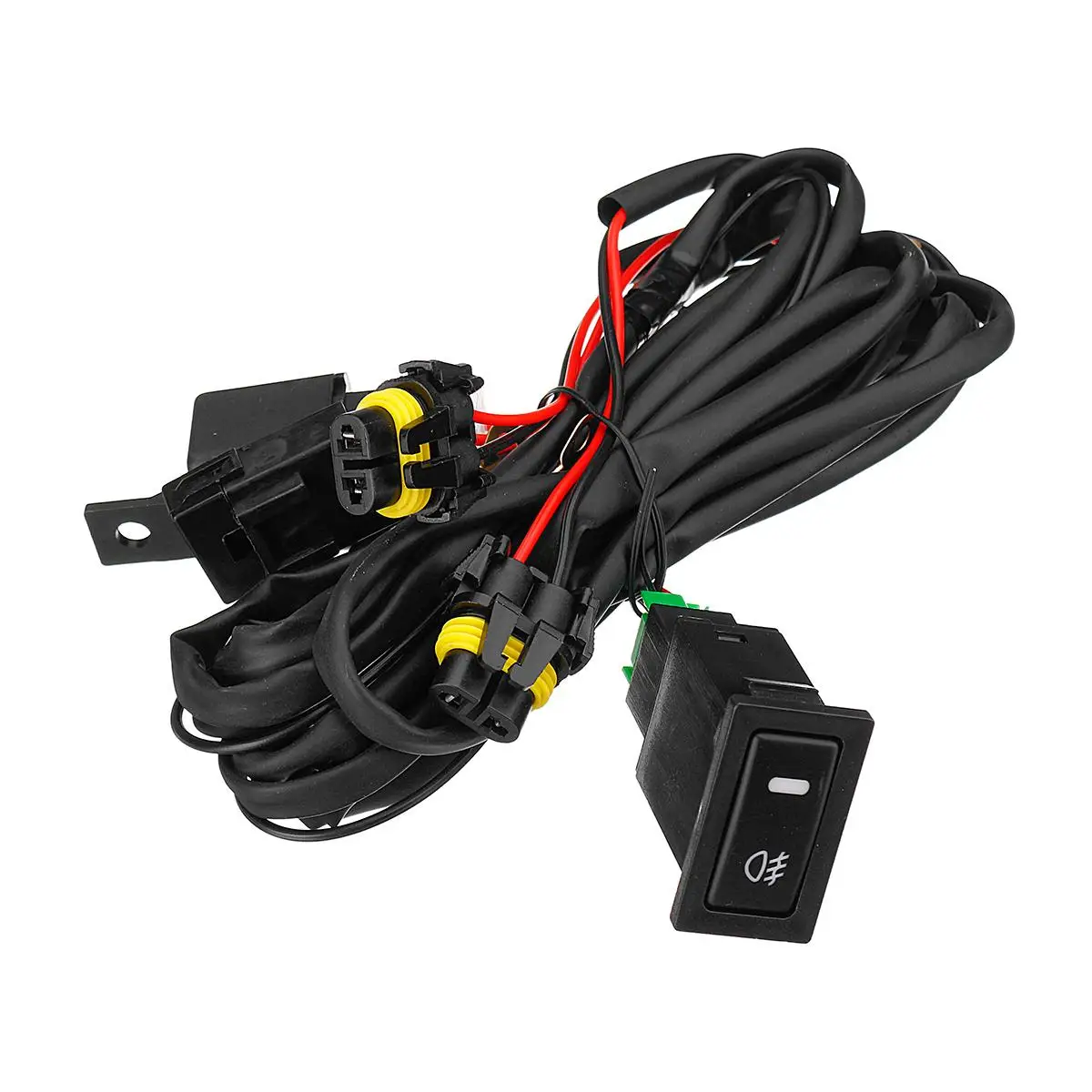 4F9Z15200AA пара 12 В 55 Вт автомобильный передний бампер противотуманные фары лампа для Ford Fusion 2013 с H11 лампочка проводка рамка для переключателей