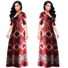 Женское летнее Повседневное платье с богемным принтом с коротким рукавом, пляжные макси Длинные вечерние платья размера плюс