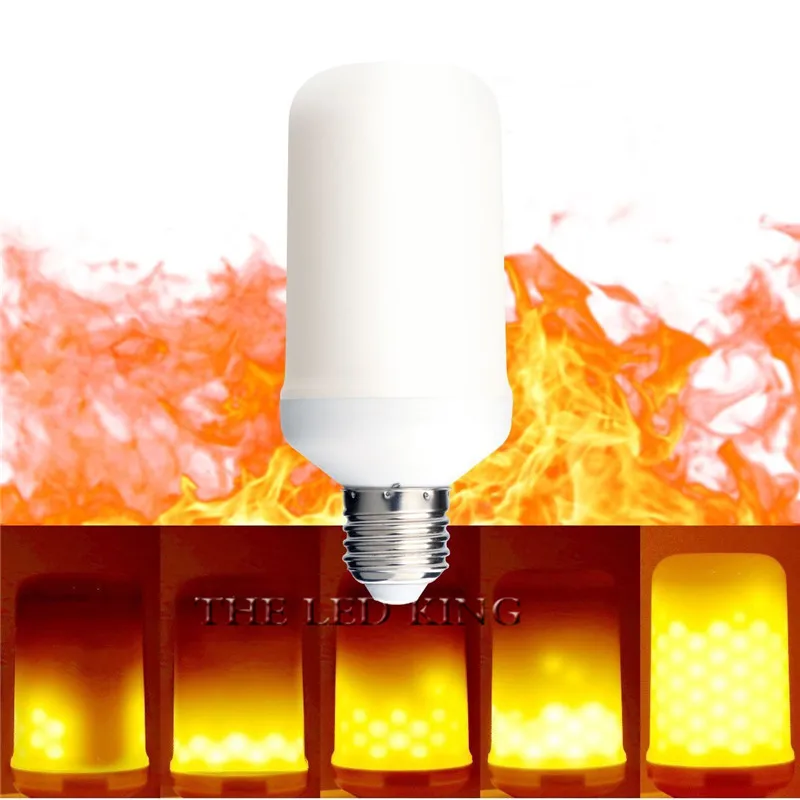 Лампа SonQin E27 E26 E14 E40 B22 с эффектом пламени 85-265 в 2835SMD мерцасветильник лампа | Лампы и