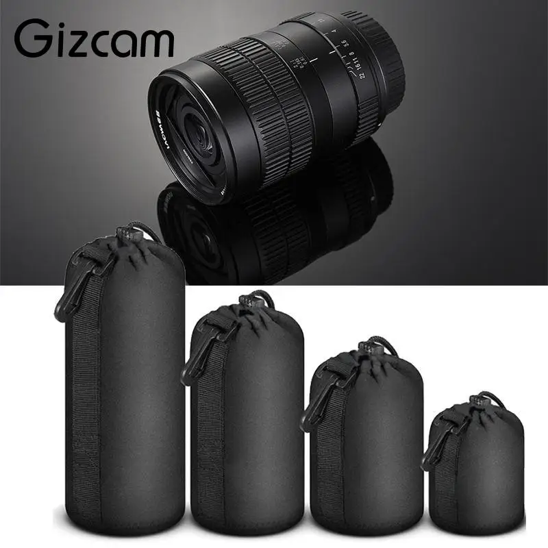 Gizcam Neoprene DSLR SLR Camera Lens Carrying Storage Protector Case