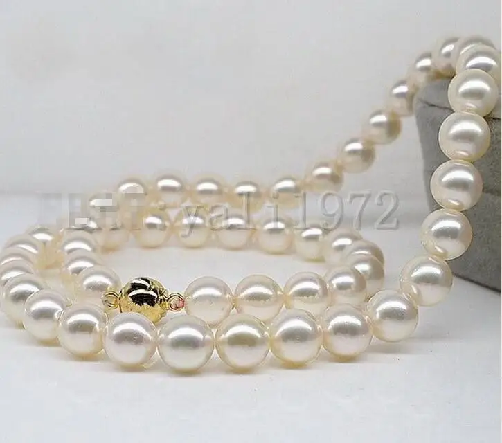 

18" AAAAA 10-11mm perfect round south sea White pearl necklace > free shipping