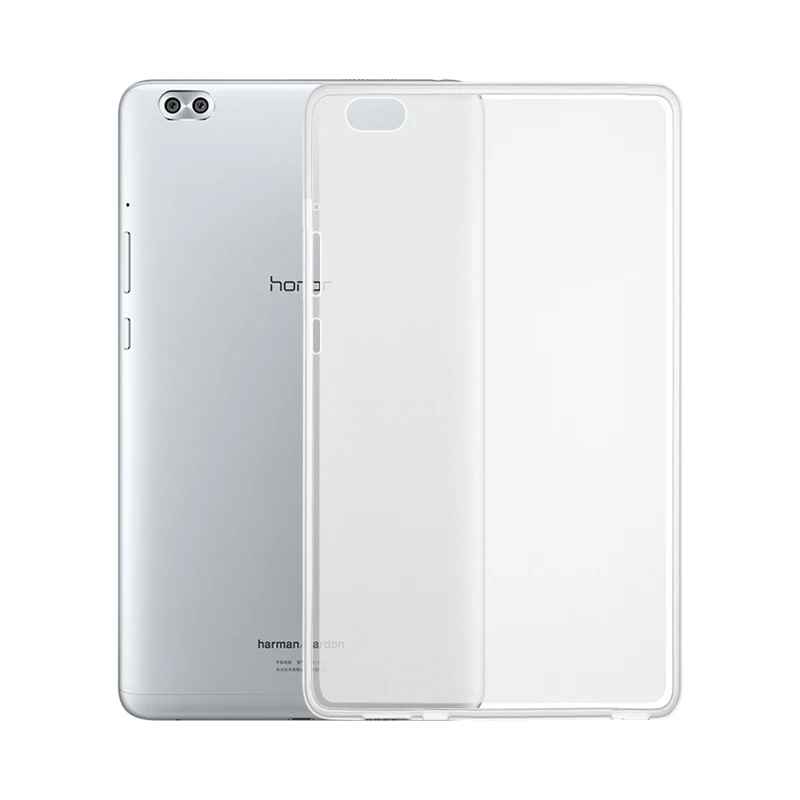 Ультратонкий чехол на стол для huawei Honor WaterPlay, 8,0 дюймов, чехол HDL-W09 HDL-Al00, силиконовый мягкий чехол из ТПУ, черный, белый, прозрачный чехол - Цвет: White