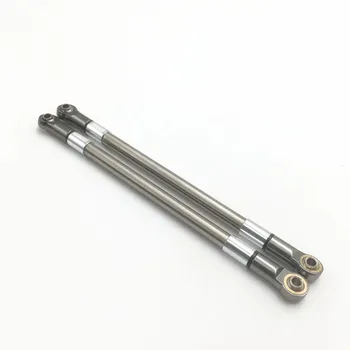 

2PCS SCX10 D90 Model Car Titanium Pull Rod 130/125/120/115mm Hole Distance Metal Ball End Linkage Rod for RC Car Upgrade OP Part