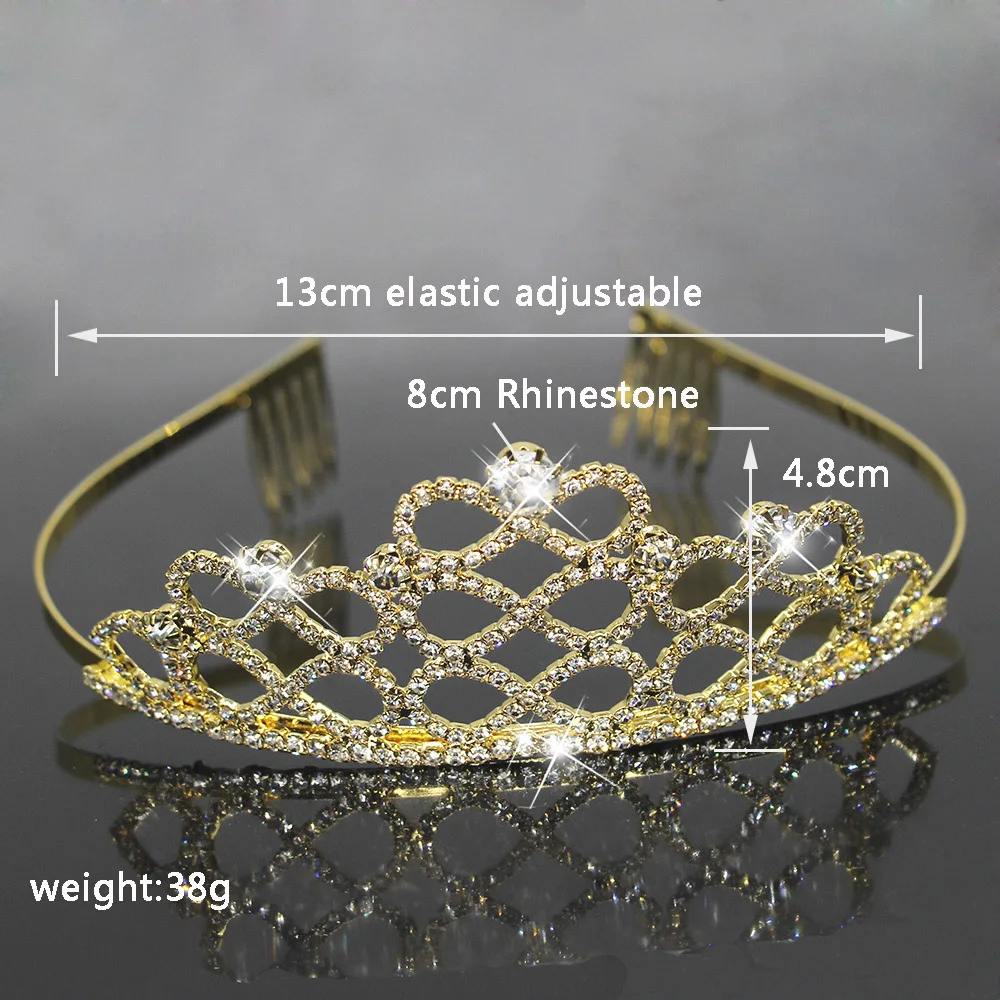 AINAMEISI модная Тиара Свадебные ободки для волос корона золото серебро кристалл тиара для волос из горного хрусталя аксессуары для женщин ювелирные изделия
