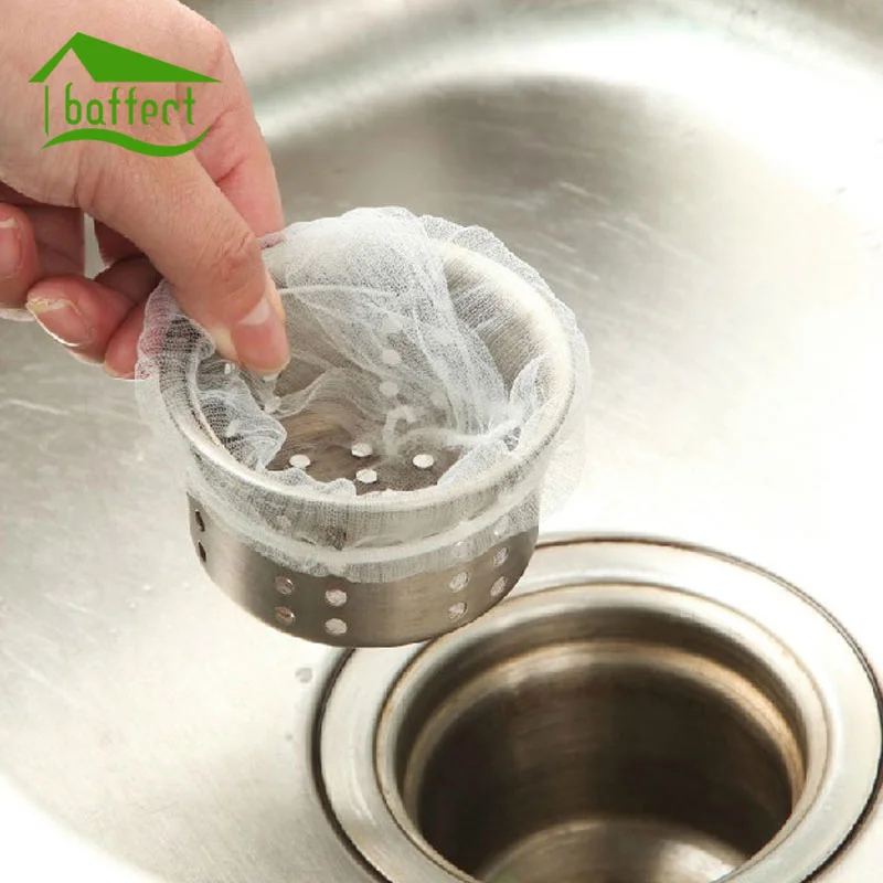 Kitchen Sink Filter Trash Strainer Mesh Sink Drain Hole Storage Bag