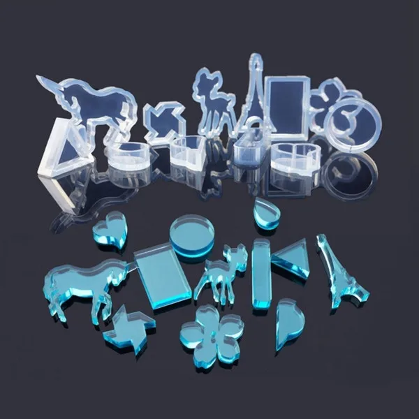 

12Style 1pcs Flower Mould Horse Silicone Mould DIY Resin Casting Home Decoration Making Mold DIY Handmade silicone craft molds