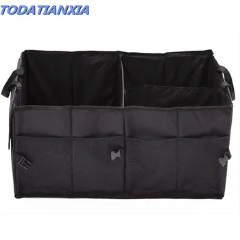 

Car Auto Back Rear Trunk Seat Big Storage Bag Pocket Organizer for Peugeot 408 106 107 607 405 806 807 605 4008 205 clio fluence