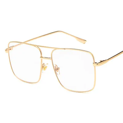 Phoemix, унисекс, квадратные солнцезащитные очки Modis, Oculos De Sol feminino,, винтажные, Роскошные, для женщин, мужчин, брендовые, дизайнерские, солнцезащитные очки, UV400 - Цвет линз: C5 Gold.Transparent