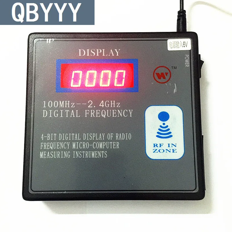 

QBYYY 100mhz-1000mhz remote control frequency reader 100MHz-1GHz Frequency Meter for garage car remote control opener