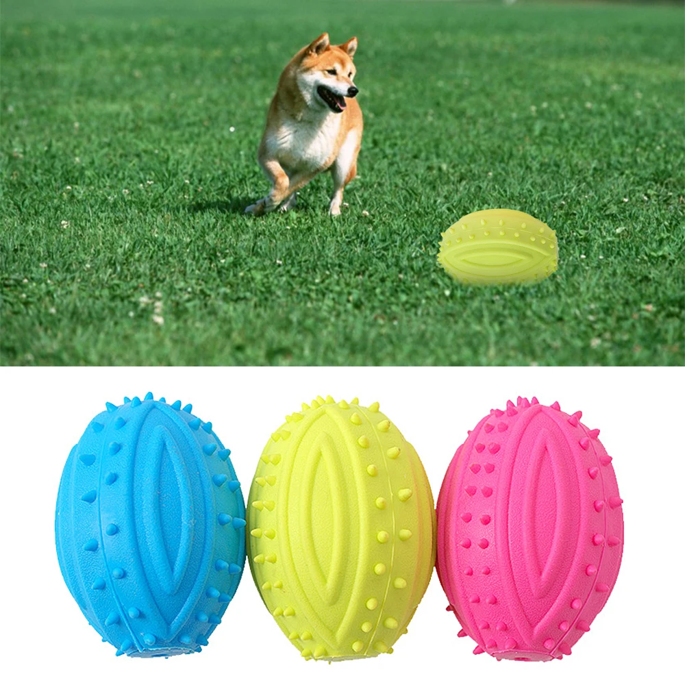 

TPR Pet Football Toy Cat Dog Toy Molar Bite Suitable for Cats and Dogs (Single Sale, Random Colors)