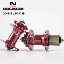 Novatec D041SB D042SB дисковый тормоз велосипедная ступица MTB 4 герметичный подшипник 32 отверстия 32 h 36h красный черный велосипедные ступицы Nova tec