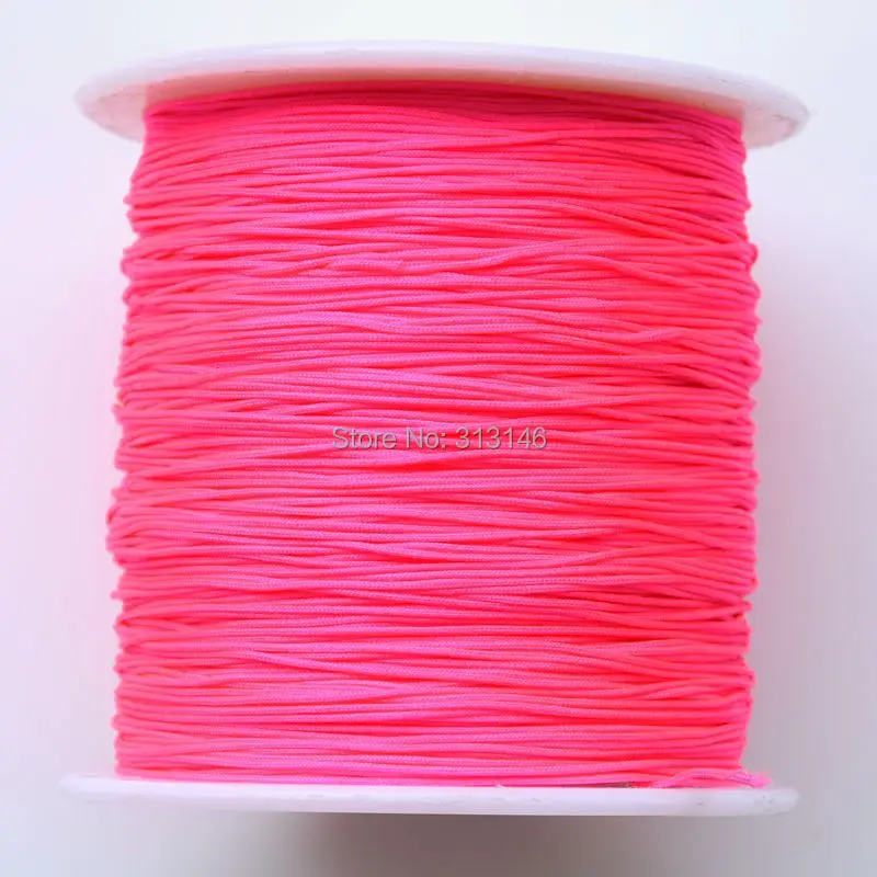 150 м/катушка тонкая 0,5 мм Разноцветные нейлоновые черные китайские узлы шнур макраме плетеные поделки из бисера Шамбала нить