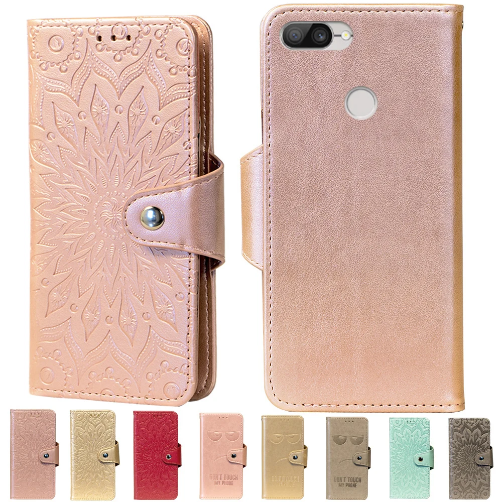 

Embossing Stand Flip PU Leather wallet Case Cover For Asus ZenFone Max Plus M1 X018DC ZB570TL 5.7 inch phone case