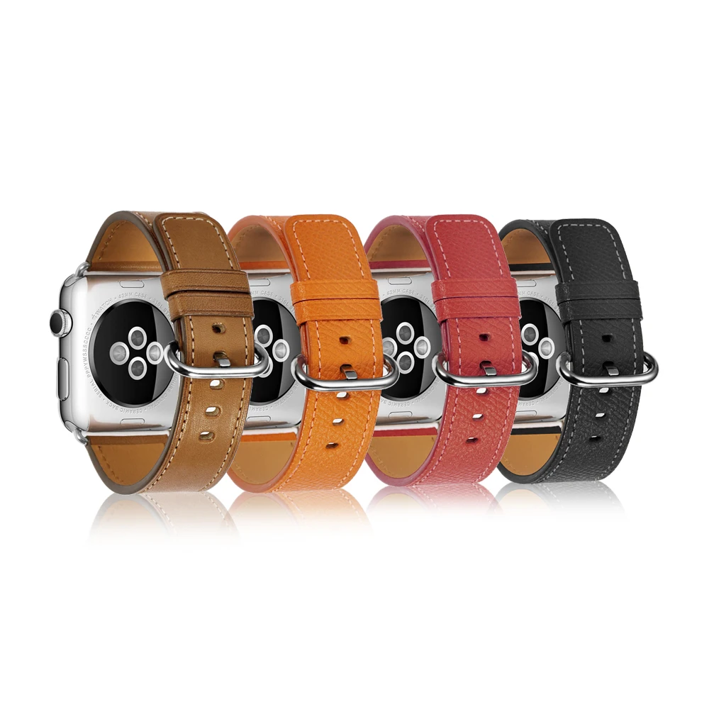 Ремешок для Apple Watch 38 мм 40 42 44 ремешки часов из телячьей кожи Series 4/3/2/1|strap for apple