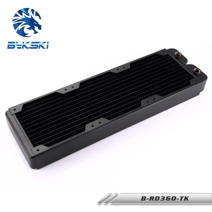 Bykski B-RD360-TK 360 мм 3x12 см двухрядный медный радиатор водяного охлаждения 38 мм