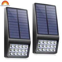 Super Bright 2PCS 15Led Outdoor Solar Light Garden Solar Wall Lamp Motion Sensor Waterproof IP65 Microwave Induction LED Light hooree new solar light 15led super bright energia solar garden light outdoor lighting waterproof ip65 lawn wall led solar lamps