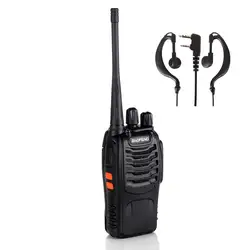 2 шт./лот BAOFENG BF-888S рация UHF двухстороннее радио baofeng 888 s UHF 400-470 МГц 16CH портативный приемопередатчик с наушником