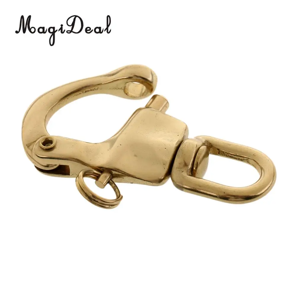Copper Quick Release 72mm 2.8inch Swivel Snap Shackle Sailing Hardware for Sailboat Halyard Marine Boat Kayak