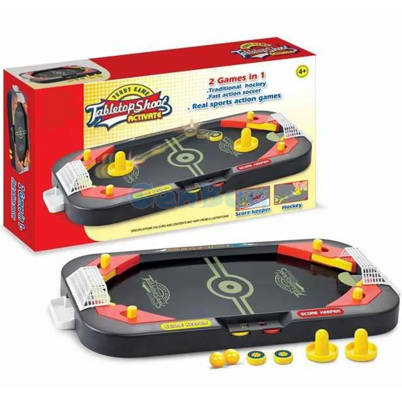 

Desktop Battle 2 In 1 Soccer & Ice Hockey Table Ball Shoot Mini Football Field Board Game for Children Interactive Leisure Toys