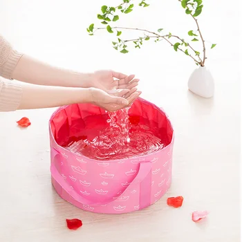 

New Outdoor Garden Portable Foldable convenient Water Bucket Outdoor Camping Wash Basin Sink Camping Water Bag