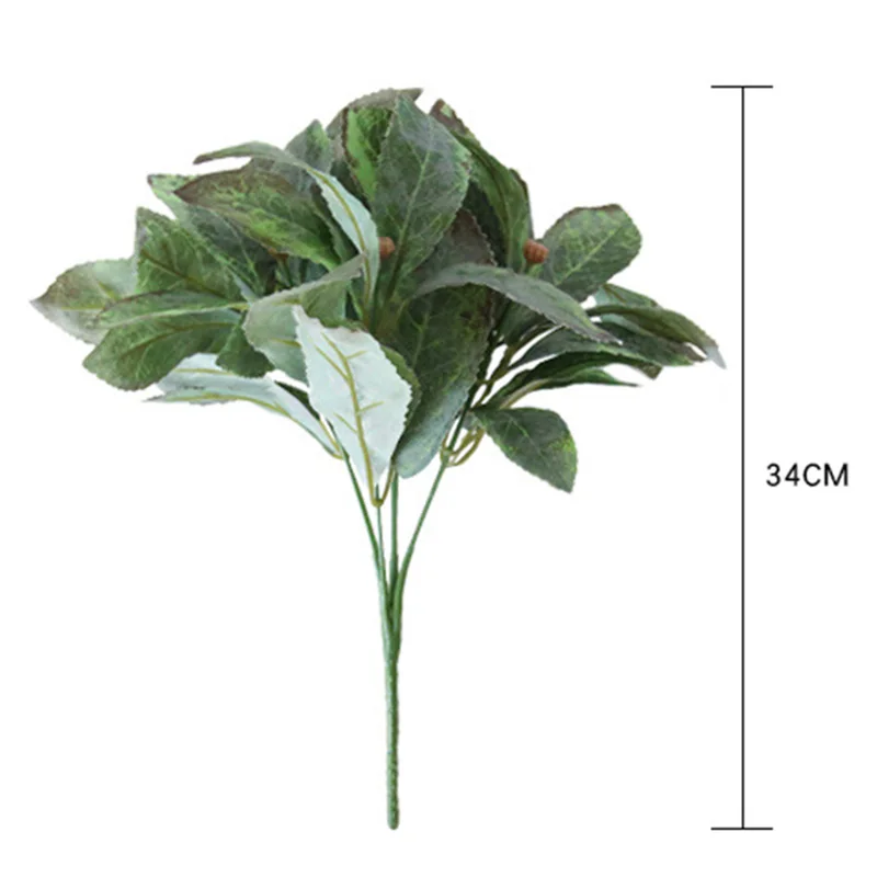 Fake Flowers leaves Silk Loquat Leaf Artificial Flowers for Home Garden Decoration Wedding Party Supplies Decorative Floral P10