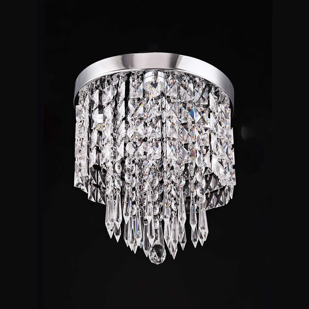 

LED Crystal Ceiling light Fixture Modern Indoor Lamp Surface Mount Ceiling Lamp Lighting Bedroom Dining Room Decoration 15x22cm