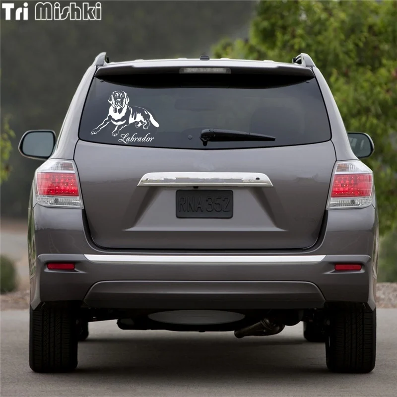 Tri Mishki HZX421 15*19.5см лабрадор наклейки на авто автомобиль наклейка авто|car sticker|car sticker