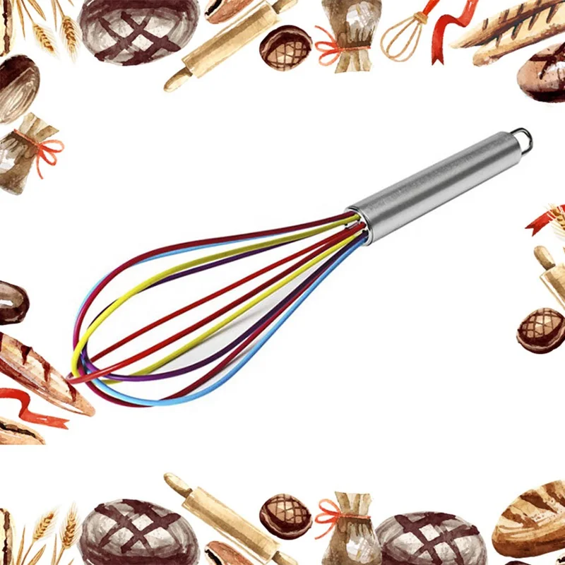 1 шт. Миксер с венчиком для напитков Яичница силиконовые венчики для взбивания яиц кухонные инструменты ручной миксер для яиц кухонный пенообразователь Wisk блендер