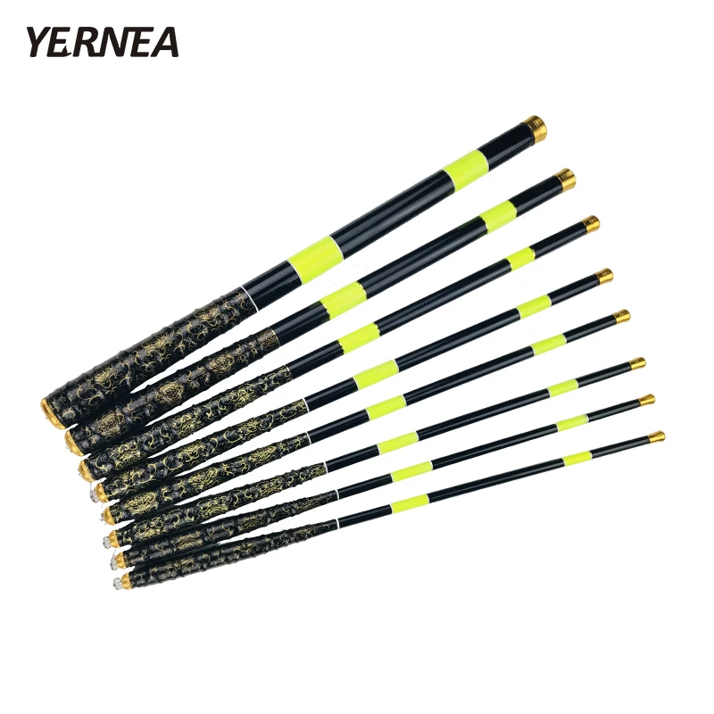 

Yernea Carbon Portable Telescopic Fishing Rod 1.8M 2.1M 2.4M 2.7M 3.0M 3.6M 4.5M 5.4M Stream Hand Pole Carp Spinning Fishing Rod