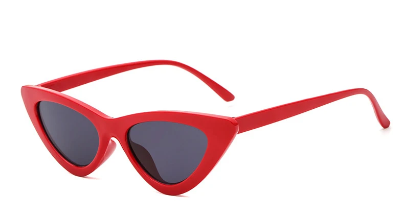 COOYOUNG Симпатичные сексуальные ретро в форме кошачьих глаз Солнцезащитные очки женские маленькие черные белые недорогие солнцезащитные очки UV400