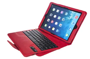 

High Quality Removable Folio Leather Bluetooth Keyboard Stand Case For iPad Air 2 ipad 6
