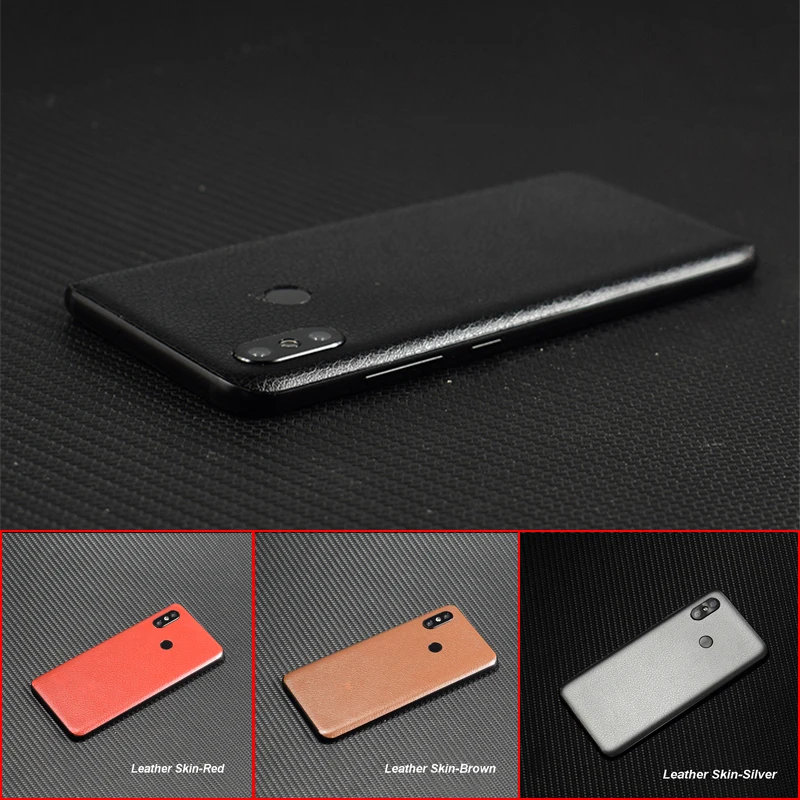 3D Carbon Fiber  Leather Wood Skins Protective Phone Back Cover Stiker For Xiaomi Mi8 SE Redmi 6 Pro 5 Plus Note 5 5A Sticker (21)