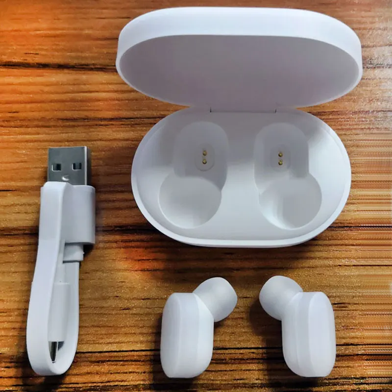 Наушники Xiaomi Mi AirDots с микрофоном стерео гарнитура TWS беспроводная передачей басов