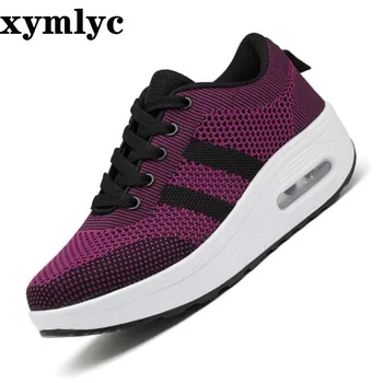 

Woman Outdoor Breathable Comfortable Shoes Lightweight Mesh Sneakers Women High Quality women casual platform shoes