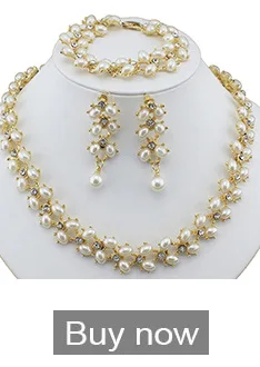 Африканские Украшения jiayijiaduo набор украшений для женщин золотой цвет brigal подарок ожерелье серьги браслет и кольцо набор parure bijoux femme
