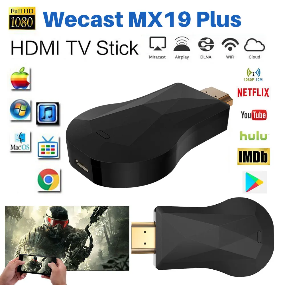 Android ТВ палка ручной стабилизатор для Netflix Miracast DLNA обмена потоковыми