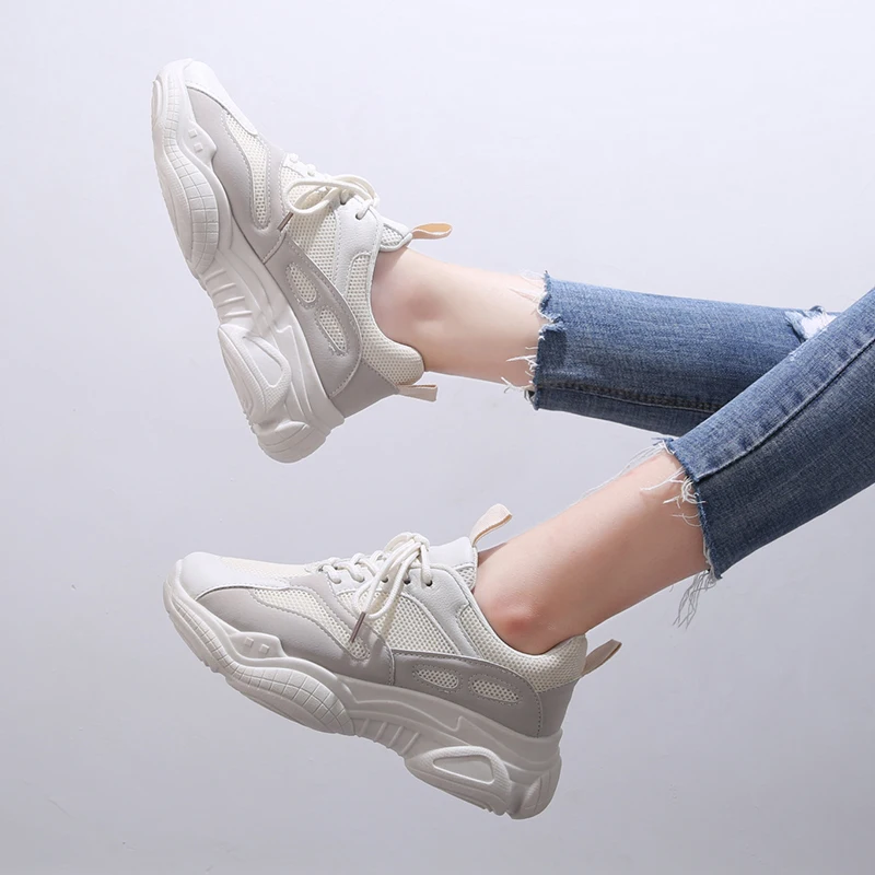 

2019 Sneakers Women Colorful Sneakers 2019 Platform Chunky Trainers Women Shoes Summer Footwear Graffiti Casual Shoes Baskets