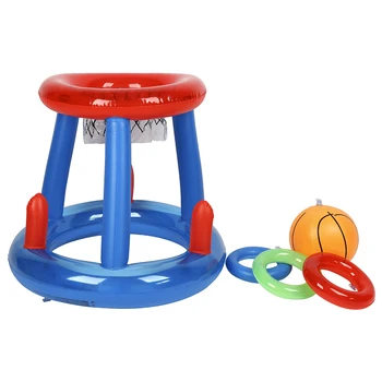 

Swimming Pool Water Inflatable Goal Net Float Island Water Toys Party Toy Water Game Pool Water Accessories Play with Kids