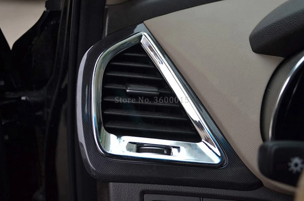 Крышка на вентиляционное отверстие для Hyundai Santa Fe 2013 2015 хромированная крышка