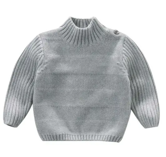 DB4256 davebella/хлопковый шерстяной свитер для маленьких мальчиков; детский пуловер; Детский свитер - Цвет: Серебристый