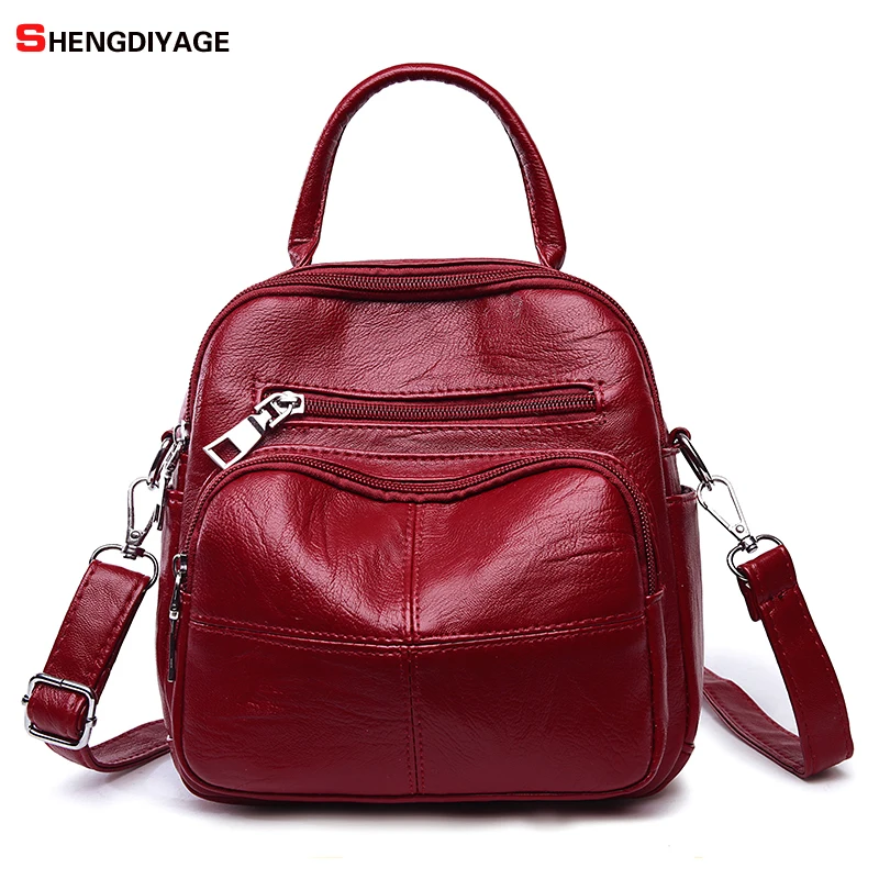

PU Leather Women Backpacks Small Mini Fashion school Shoulder bags for teenage girls Casual Daypacks Travel Back pack Mochila