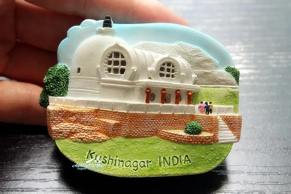 India Kushinagar Buddhism Tourist Travel Souvenir 3d Resin Decorative