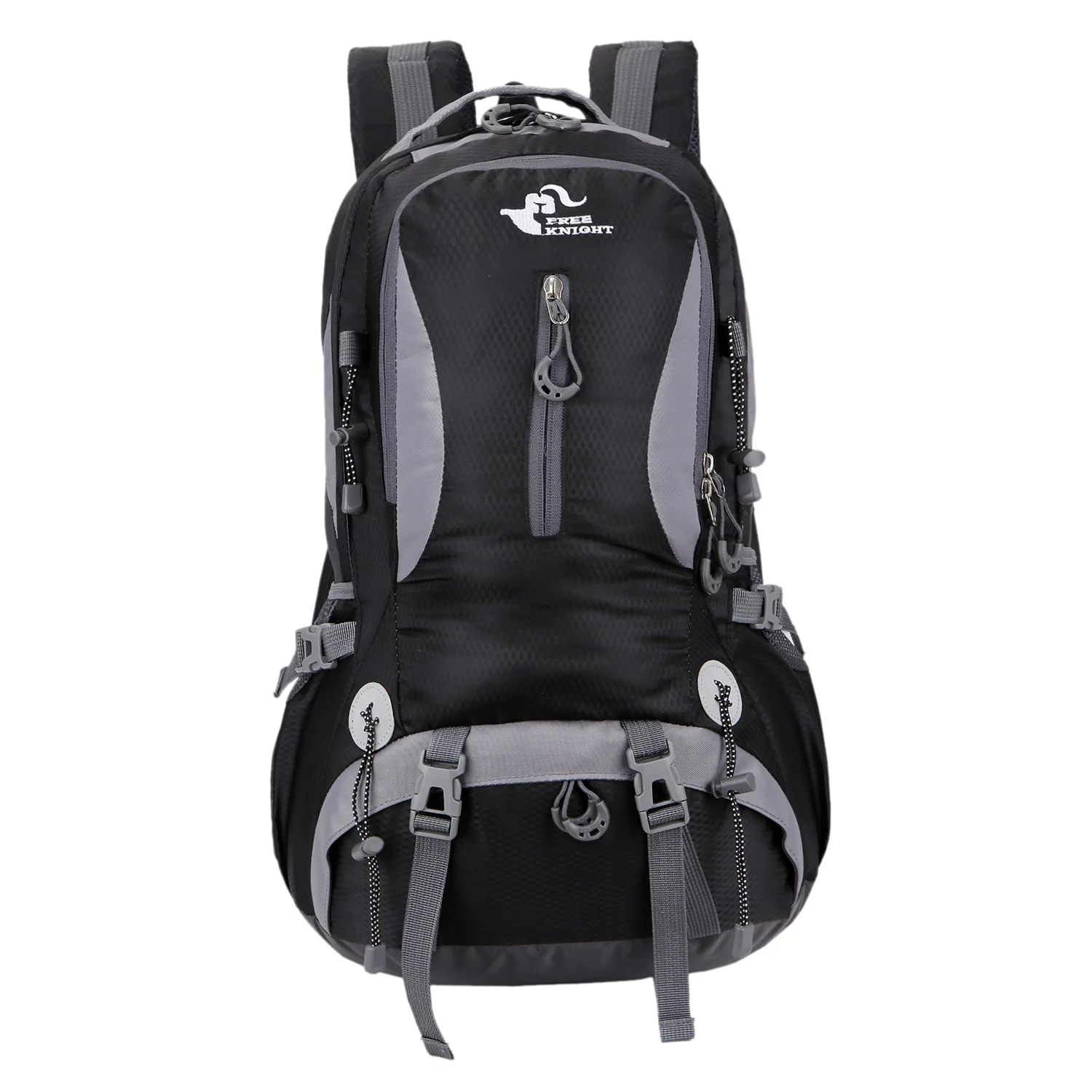 FREE KNIGHT 0398 30L легкие водонепроницаемые Рюкзаки для альпинизма, кемпинга, пешего туризма, рюкзаки для спорта на открытом воздухе - Цвет: Черный