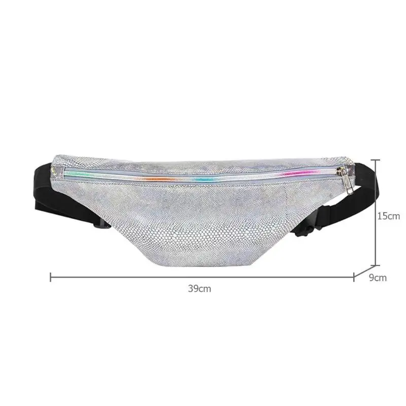 Обувь для девочек новая мода Малый Fanny Pack Многоцелевой лазерный с аллигаторовой текстурой для женщин Повседневное поясные сумки груди мешок