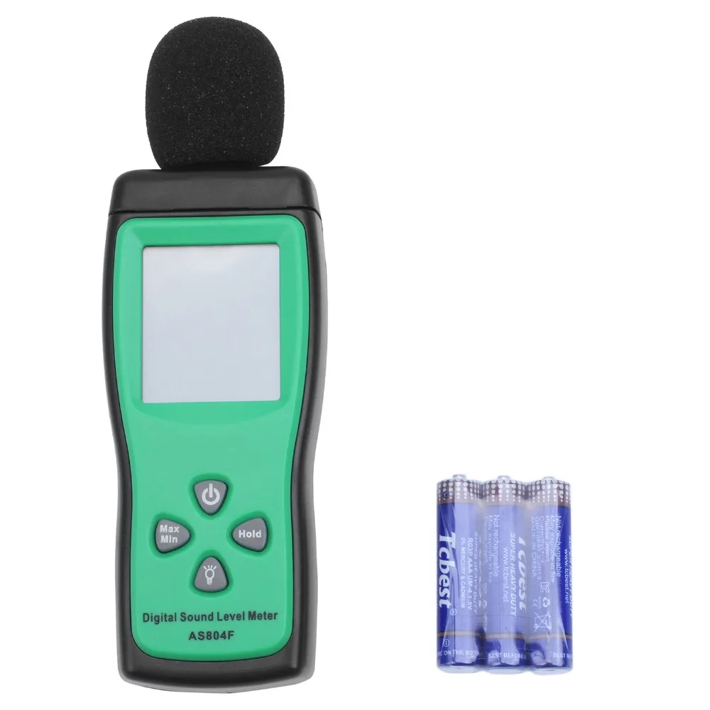 

AS804F digital noise meter handheld noise decibel meter sound level meter noise tester 1/2 Inch Electret Condenser Microphoe