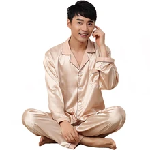 Летний мужской вискозный легкий пижамный комплект для мужчин с отложным воротником, одежда для сна, повседневная одежда для сна, большие размеры 3XL, одежда для сна, 2 предмета, рубашка и брюки